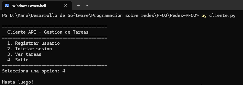 Salir del programa